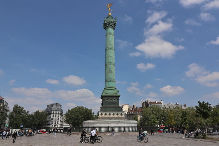 Place de la Bastille, Where Paris Firefighters Joined Mass Protest