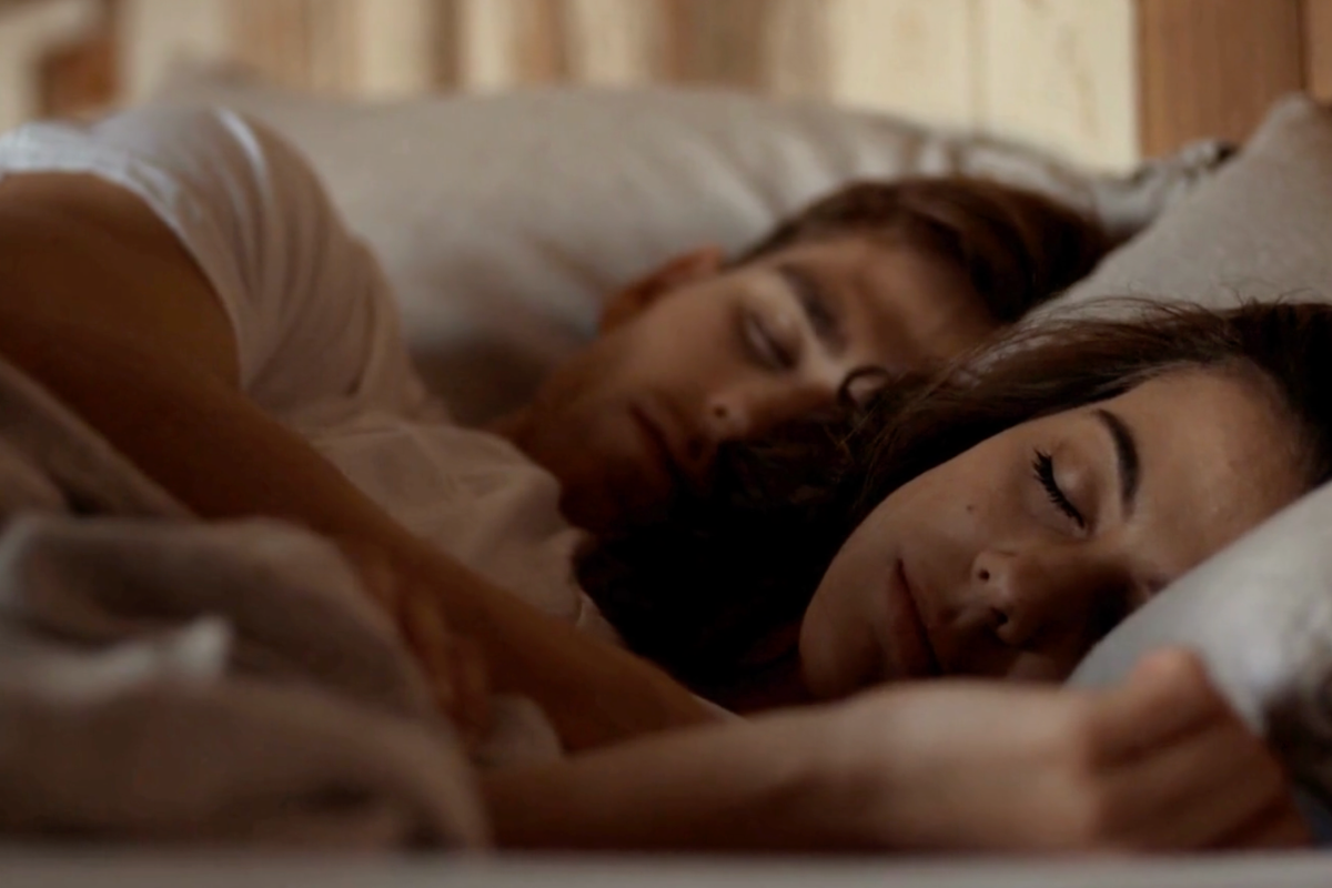 sleeping couple
