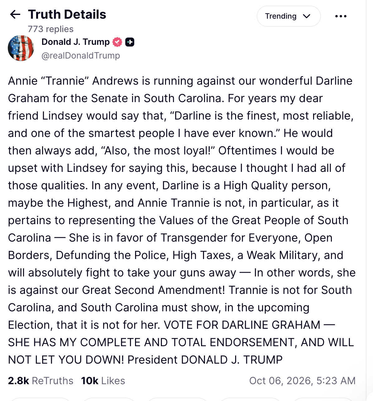 Trump anti-trans slur
