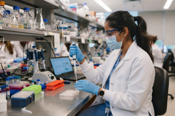 Lab worker