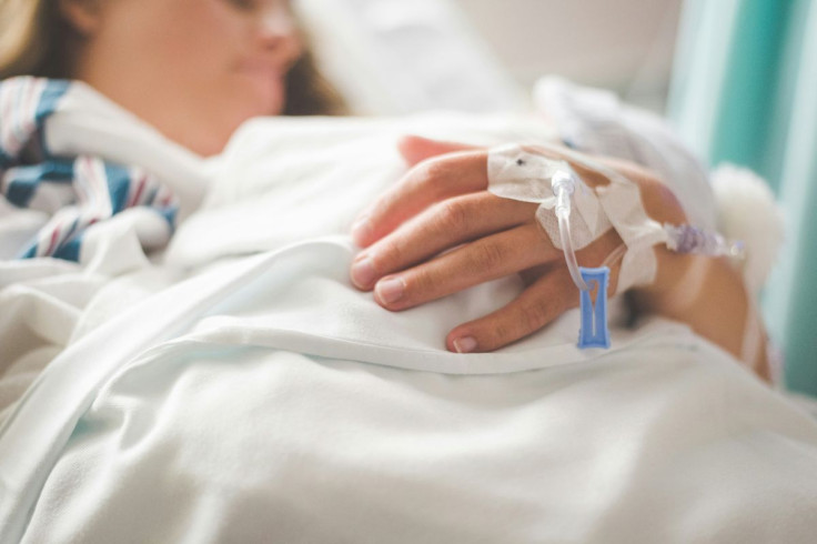 Woman is Pictured in a Coma