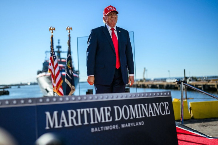 Donald Trump in an Event Pertaining to American Shuipbuilding Industry