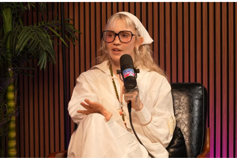 Grimes music Psy Opera album AI ex Elon Musk