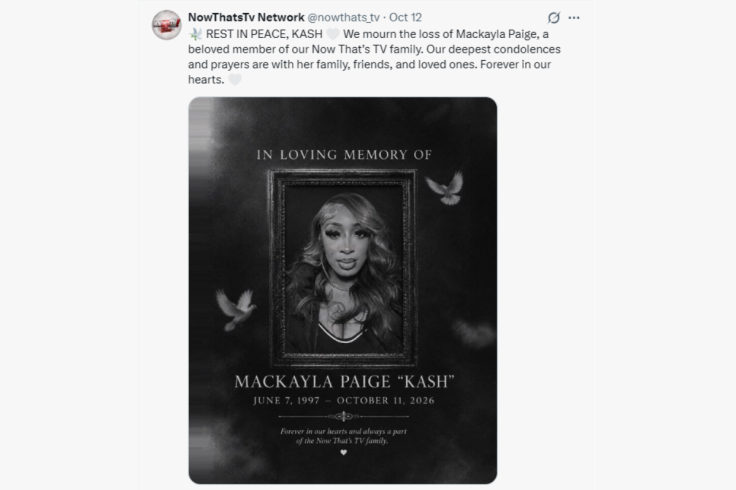 Now That’s TV pays tribute to Mackayla ‘Kash’ Paige