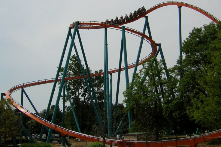 Six Flags Goliath Roller Coaster