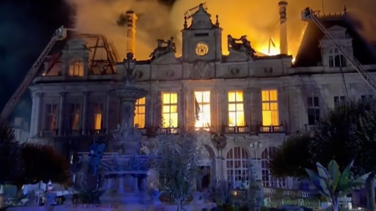 Fire Damages Historic Limoges Town Hall