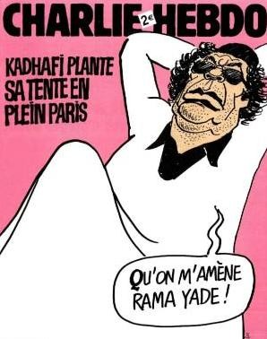 Charlie Hebdo Cover with Gaddafi