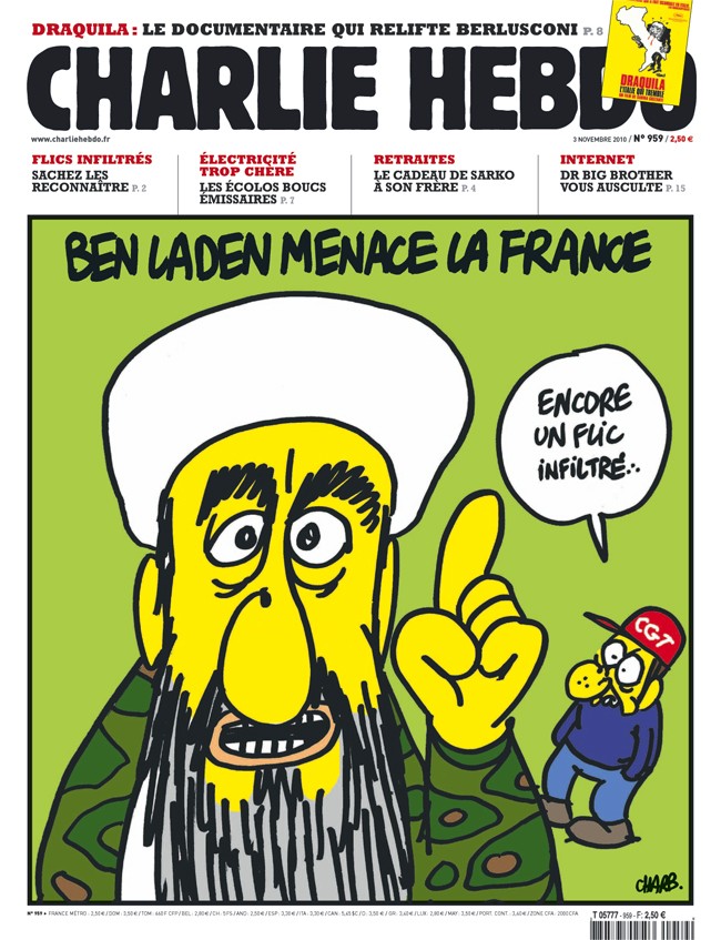 Charlie Hebdo Cover with Bin Laden