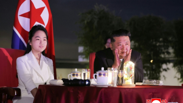 Kim Ju-ae and Kim Jong-un