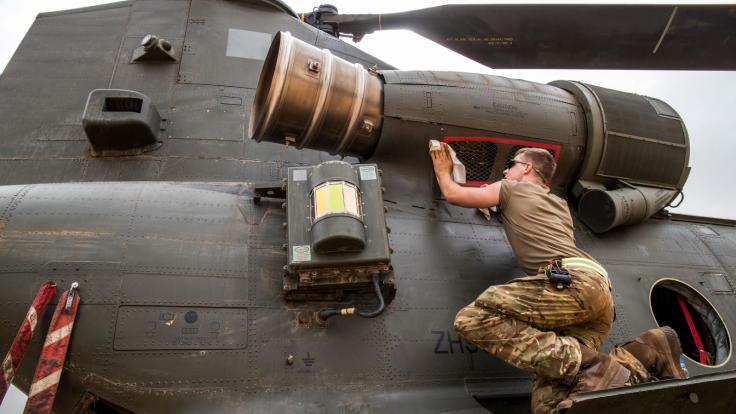 UK RAF Chinook Helicopter