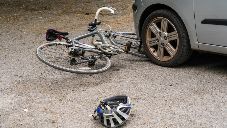 Bike accident on the road