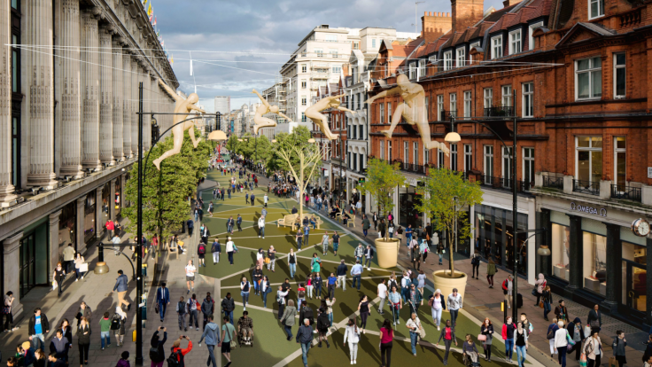 The Future of Oxford Street as Part Goes Traffic-Free