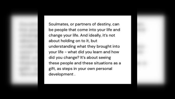 A Message on Minka Kelly’s Instagram on