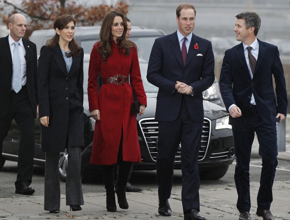 Kate and William with Crown Prince and Princess of Denmark
