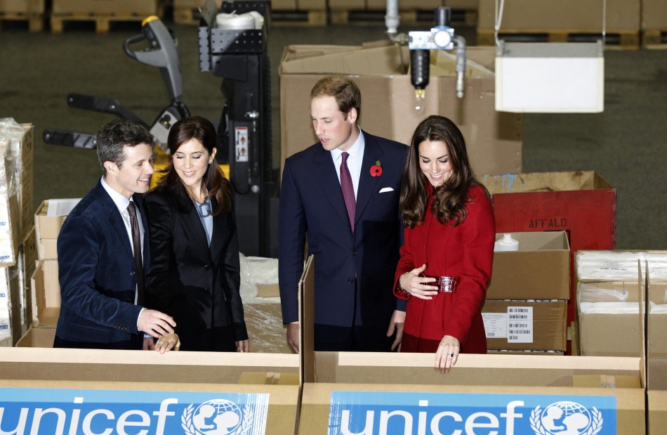 Kate and William with the Crown Prince and Princess of Denmark