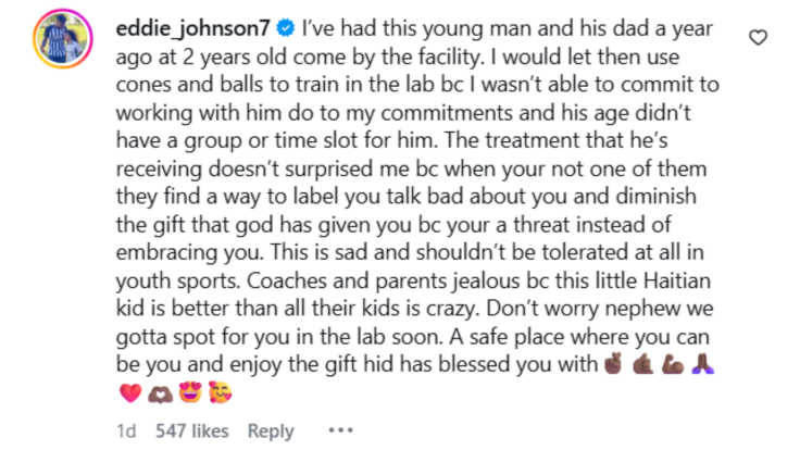 Eddie Johnson's comment on Nevada's video