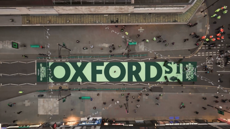 Pedestrianised Oxford Street