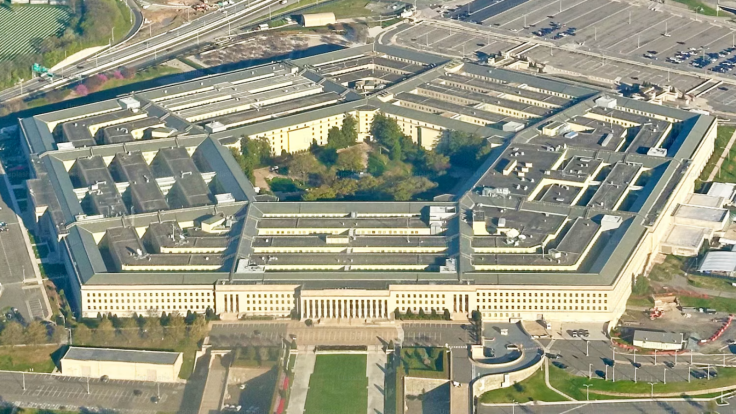 Aerial view of the Pentagon
