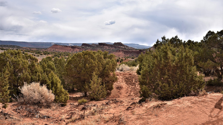 Rugged desert landscape with rocky hills and vegetation near Vernal