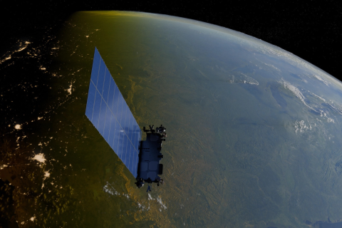Starlink satellite in orbit