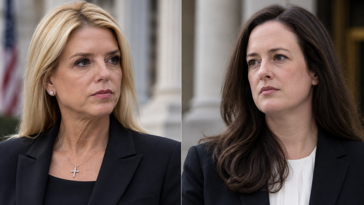 Pam Bondi and Maurene Comey