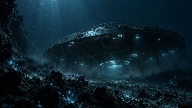 UFO in deep ocean