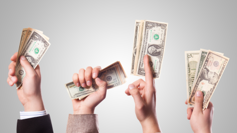 Money in Hands
