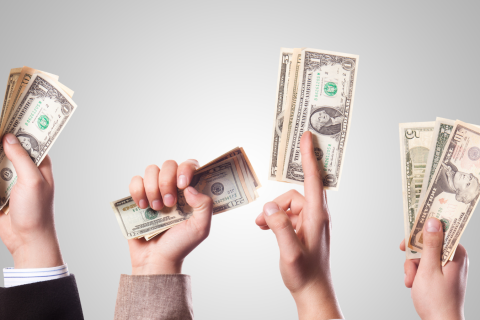 Money in Hands