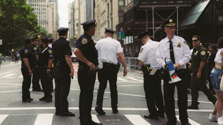 NYPD in the street