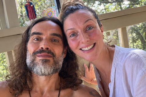 Russell Brand and Laura Brand