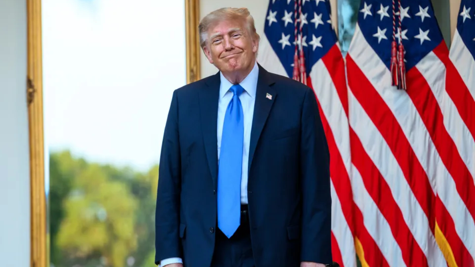 Donald Trump Wipes His Eye Mid-Speech in Florida and Jokes About Illness Days Before US Midterm Elections