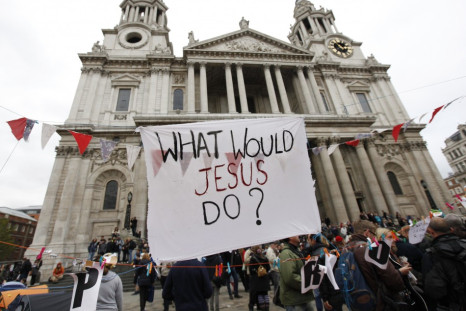 The OccupyLSX protest at St Paul's.