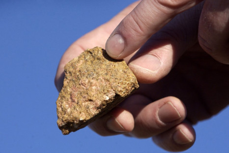 A piece of bastnasite ore contains rare earth elements.