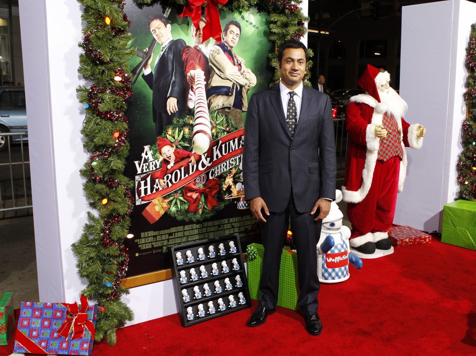 Actor Kal Penn poses at the premiere of the new film quotA Very Harold  Kumar 3D Christmasquot in Hollywood