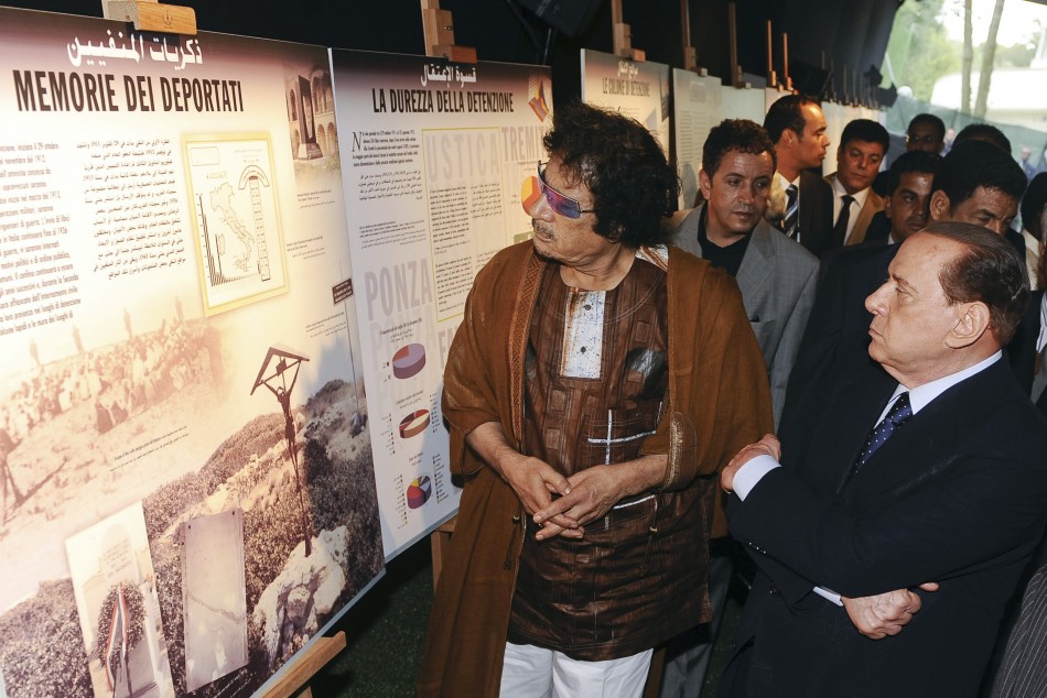 Berlusconi and Gaddafi on a Cultural Trip