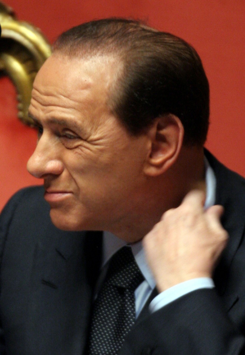 Italys Prime Minister Silvio Berlusconi announces resignation in  2005