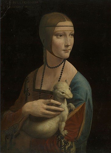 Leonardo da Vinci - Portrait of Cecilia Gallerani The Lady with an Ermine