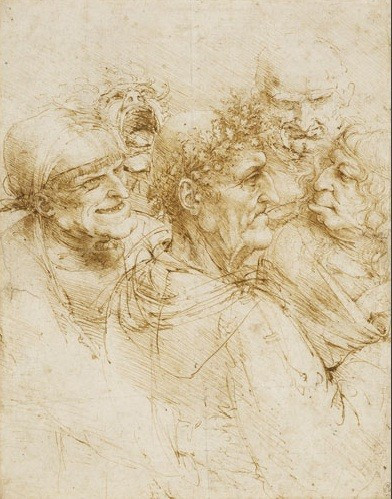 Leonardo da Vinci - Five character studies A man tricked by gypsies Leonardo da Vinci - Five character studies A man tricked by gypsies