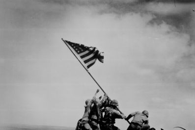 Raising the Flag on Iwo Jima, by Joe Rosenthal