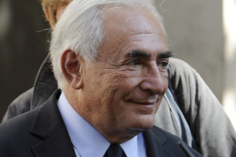 Former IMF chief Strauss-Kahn leaves the financial brigade in Paris