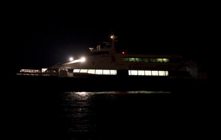 The hijacked &quot;Kartepe&quot; ferry is seen in Marmara sea off the northwestern Turkish town of Silivri, near Istanbul early Saturday.