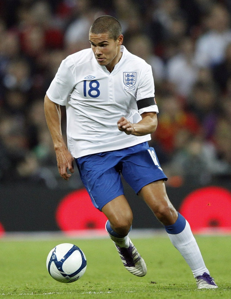 England's Jack Rodwell runs with the ball during their international friendly soccer match against Spain at Wembley Stadium in London