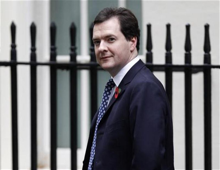 Chancellor George Osborne leaves 11 Downing Street to attend Prime Minister's questions at the Commons in central London