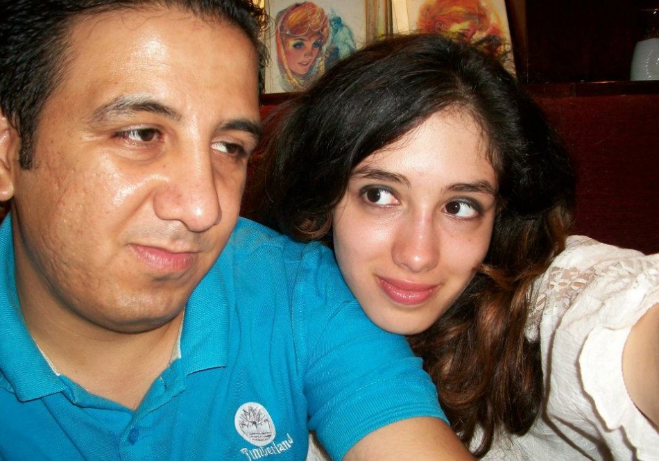 Aliaa Magda Elmahdy with her boyfriend Kareem