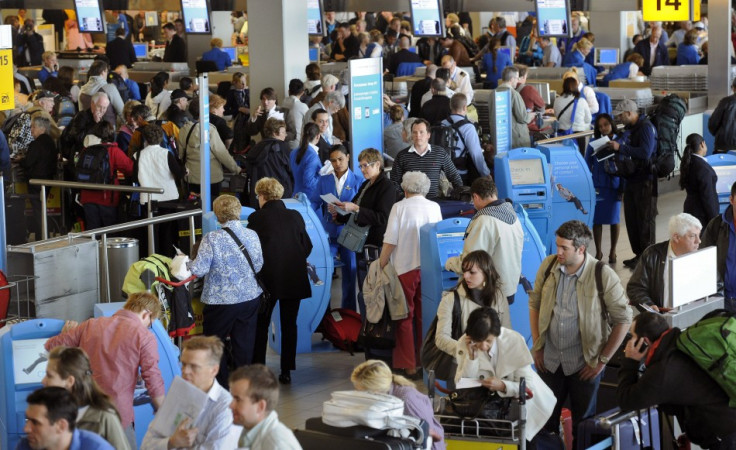 Airport with people