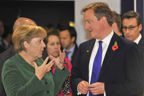 David Cameron and Angela Merkel