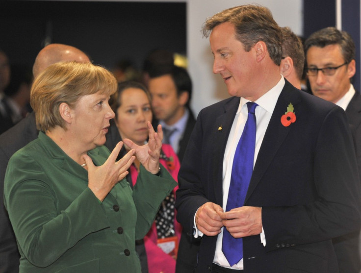 David Cameron and Angela Merkel