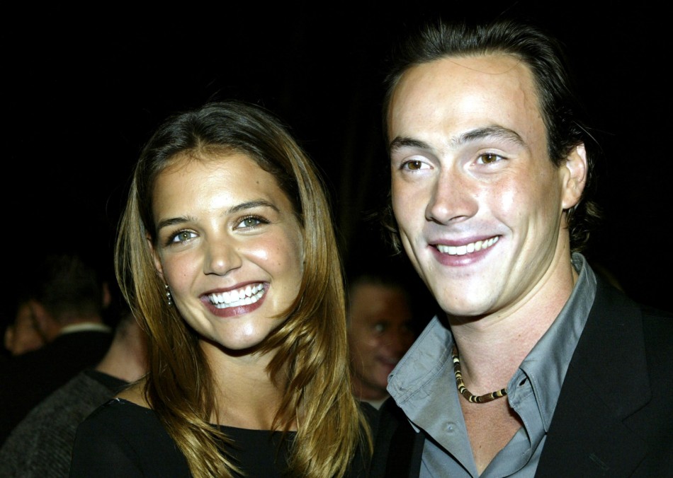 Cast member Katie Holmes and actor Chris Klein arrive fror the world premiere of the film quotAbandonquot