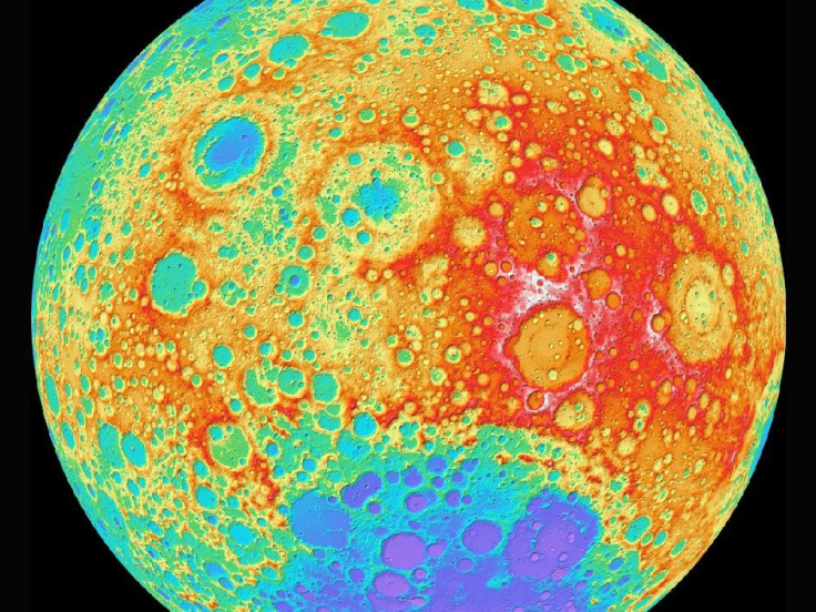 LROC WAC color shaded relief of the lunar farside.