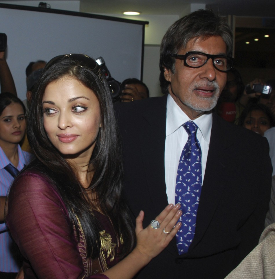 Amitabh Bachchan with bahu Aishwarya Rai